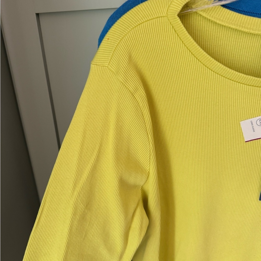 NWT Universal Thread by Target  Chartreuse Ribbed Pullover SZ XXL - Picture 3 of 9